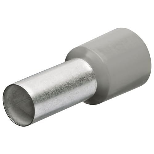 97 99 331 End Sleeves/Ferrules with Collar 14mm for 0, 75mm 200 Pcs. In Grey
