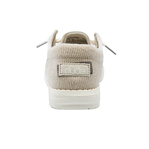 Image of HEYDUDE Women's Wendy Suede Off White Size 11 | Women's Shoes | Women's Lace Up Loafers | Comfortable & Light-Weight