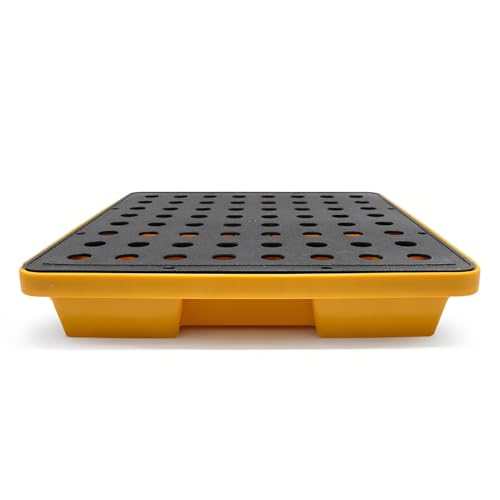 Bac de rétention chimique avec grille amovible – en plastique étanche empilable facile à...