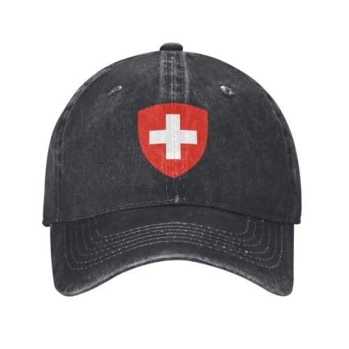 Casquette Suisse personnalisée en coton ajustable pour homme et femme
