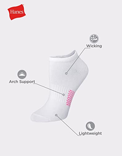 Hanes Performance No Show, Lightweight X-Temp Cooling Socks for Women, 6-Pack2