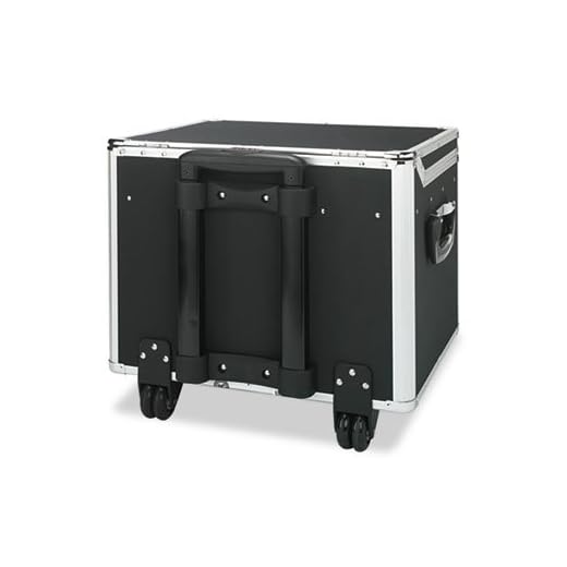 Lock Mobile File Chest Storage Box, Letter/Legal, Black