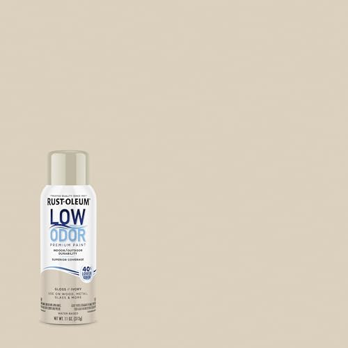 Image of Rust-Oleum Low Odor Premium Spray Paint, 11 oz, Gloss Ivory