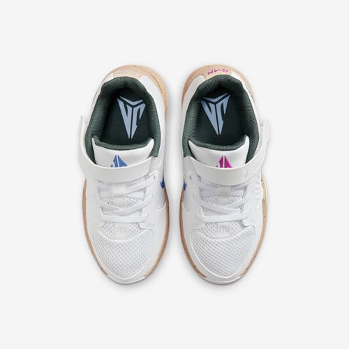 Nike Ja 2 Little Kids' Shoes (FV5634-101, White/Hemp/Vintage Green/Astronomy Blue)4