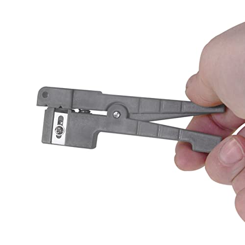LogiLink WZ0063 Wire Stripper for Fibre Optic Coax and Copper Cables up to 3.2 mm Diameter, Grey - Image 3