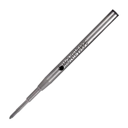 Monteverde - Recambio J222301 para Bolígrafos, Color Negro, 2 unidades