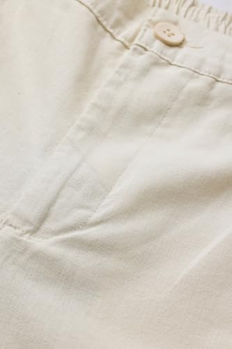 Image of SNITCH Men Casual Trousers | Slim Fit Mid Rise Textured Design | Cotton Linen Blend & Breathable Fabric for Summer & Street Wear