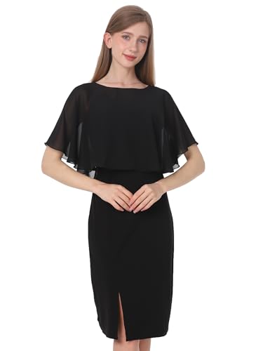 Baoqiya Capelets for Women Shawls and Wraps Soft Chiffon Cape For Wedding Party Evening Dress Bridal Cover Ups2