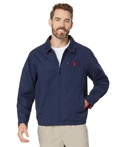 U.S. Polo Assn. Men's Micro Golf Jacket, Classic Navy, XL