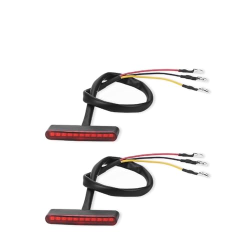 Feu arrière LED pour moto tout-terrain 12V avec clignotant et feu stop intégrés