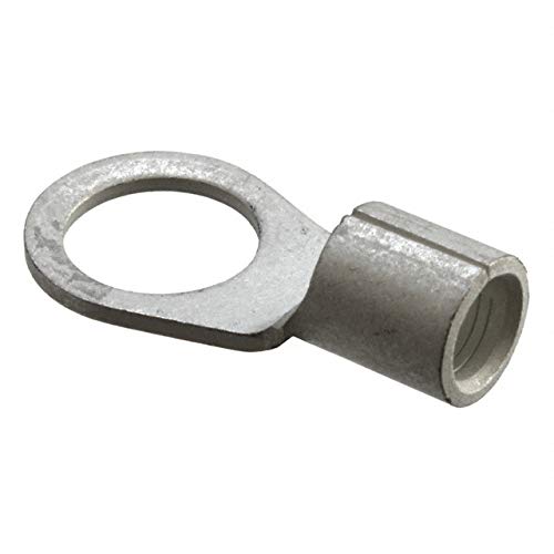 TE Connectivity/AMP Brand, 320745-100Pack, Ring Tongue Terminal - 6 AWG - 7/16 Stud Size - 11.51 mm (.453 in) Stud Diameter - Closed Barrel - Straight - Tin Plating.