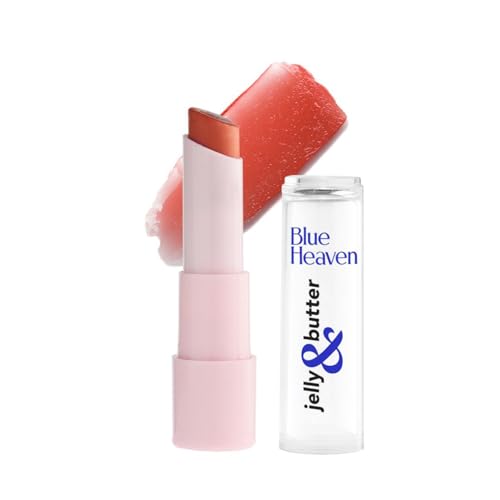 Blue Heaven Jelly & Butter Lip Balm infused with Jojoba Oil, Shea Butter + Vitamin E, smoothens Dry & Chapped Lips, Fades Pigmentation, Soften & Smoothes Plums Lips, Caramel Brown, 3g