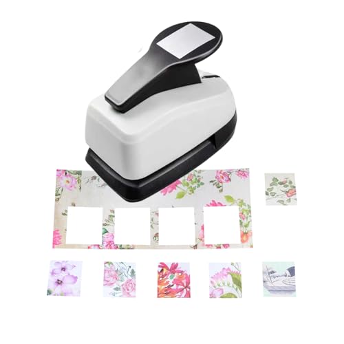 Punzón cuadrado para papel y formador de agujeros rectangulares para manualidades escolares 4