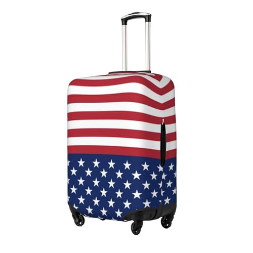 American Flag Stars Stripes Print Luggage Suitcase Covers Elastic Washable Luggage Protector Luggage Covers For Suitcase2