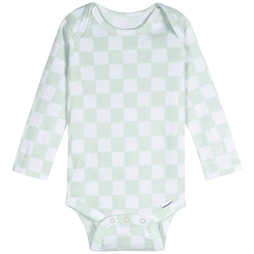 Image of Onesies Brand Unisex Baby 6-Pack Long Sleeve Bodysuits - Breathable Cotton One-Piece Outfits for Newborns & Infants
