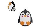 Ecoodisk 64GB USB 2.0 Flash Drive Cartoon Novelty Cute Penguin Memory Stick Silicone Rubber Ainmal Pendrive