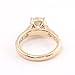 Dsnyu Eternity Ring Yellow Gold, Fashion Rings for Women 14K Yellow Gold with 4-Prong Round Cut Moissanite 2ct Band Comfort Fit Size 8.5