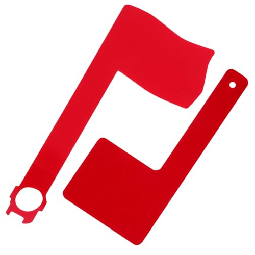 Toyvian 2piezas Bandera De Buzón Roja De Acrílico Repuesto Para Bandera De Buzón Accesorio Decorativo Para Exteriores Indicador De Correo Para