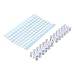 240 punte rotonde per esposizione unghie finte con adesivo adesivo per display per unghie stick per pratica nail art bastoncini per unghie punte per campioni di smalto piccolo grafico per unghie finte immagine