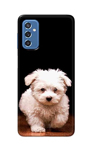 Image of PRINTFIDAA� Printed Hard Back Cover Case for Samsung Galaxy M52 5G Back Cover (Puppy Dog) -2808
