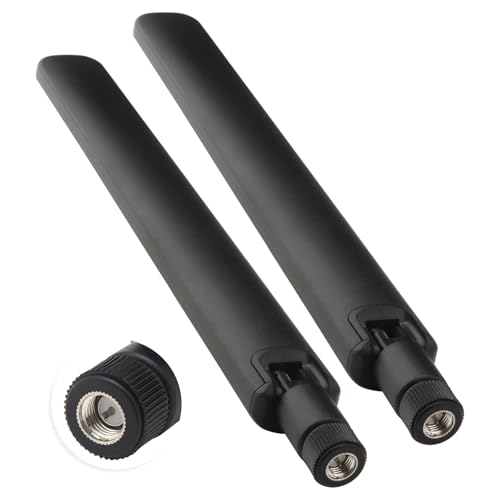 Kaunosta 5G 4G LTE GSM 3G T-Mobile Antenna 600-6000MHz 12dBi Wide Band SMA Male Omni-Directional External Antenna for T-Mobile/AT&T/Verizon 5G Router Home Internet Hotspot Reapter Trail Camera RV 2PCS