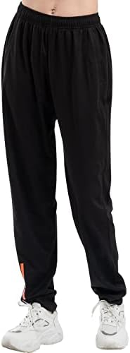 Joggers for Women with Pockets, Elastic Waist Workout Sport Gym Pants, Comfy Lounge Yoga Running Sweatpants
