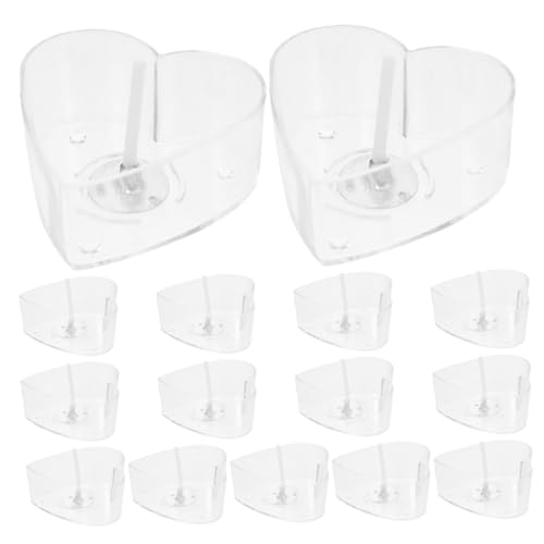 HOMSFOU Tealight Wick Set for Candle Making 15 Pieces with Plastic Candle Tins and Holders