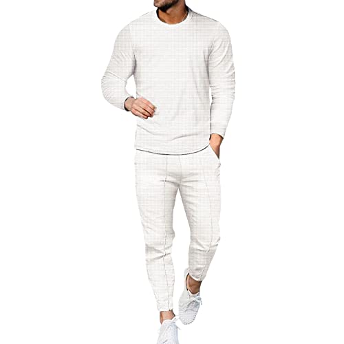 Survêtement de sport homme en coton blanc taille M