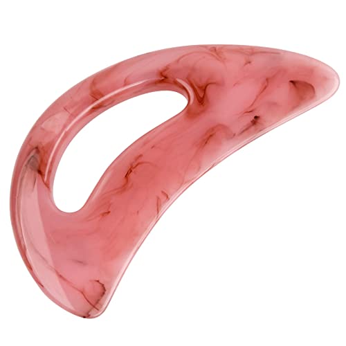 Cozlly Gua Sha Massagegerät, Rosa Gua Sha Stein Harz, Ganzkörper Gua Sha Schaber, Lymphdrainage Cellulite für Beine, Rücken, Hals, Gesicht, Muskeln, Verspannungen, Schmerzen