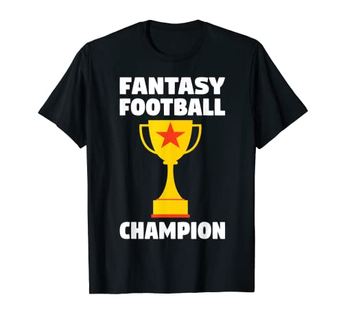 Fantasy Football Champion Camisa Fantasy Draft Party Camiseta Camiseta