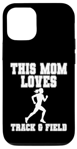 This Mom Loves Track & Field �V���c ? Game Day Sports Mom T�V���c �X�}�z�P�[�X iPhone 12/12 Pro �p
