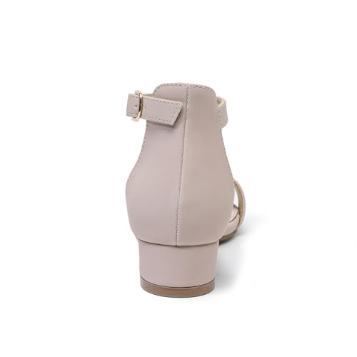 Image of Amoji Girls High Heels Kid Ankle Strap Dress Shoes Wedding Party for Little Kid Big Kid 412