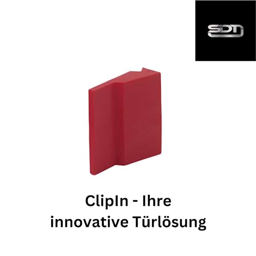ClipIn Türlösung – Öffnen ohne Griffbetätigung – ideal zum Energiesparen, für Haustierbesitzer & Familien mit Kleinkindern – einfache Montage, hohe Qualität, Modell SDT34677-004
