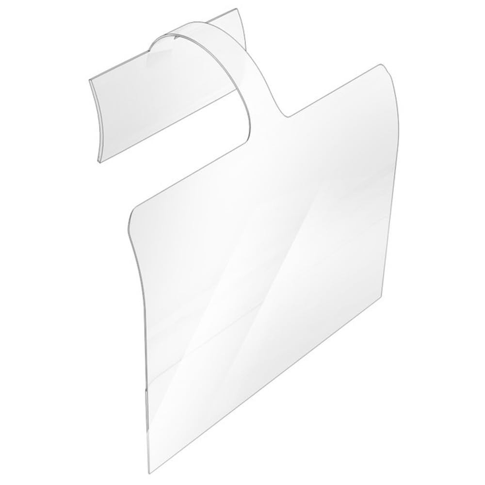 Retail Sign Holder Wobbler Shelf Talker for 3.5" x 5" Signs, Gondola Shelf Label Holder Snaps into Existing 1.25" High Price Tag Channels, Clear PVC Provides Max Clarity and Protection, 25 Pack