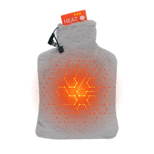 Opdestn Elektrische Heißwasserflasche - Wärmeartikel Für Den Winter - USB Beheiztes Rückenkissen - Für Patienten Leidende Ältere Büro Athleten...