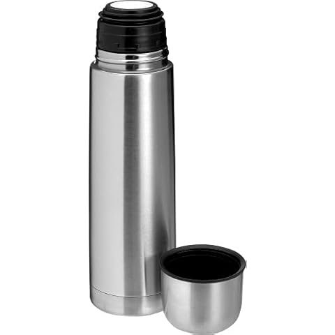 PROJECTS Thermoskanne 1l Edelstahl Isolierkanne 1 Liter | Thermosflasche auslaufsicher doppelwandig spülmaschinenfest Cover