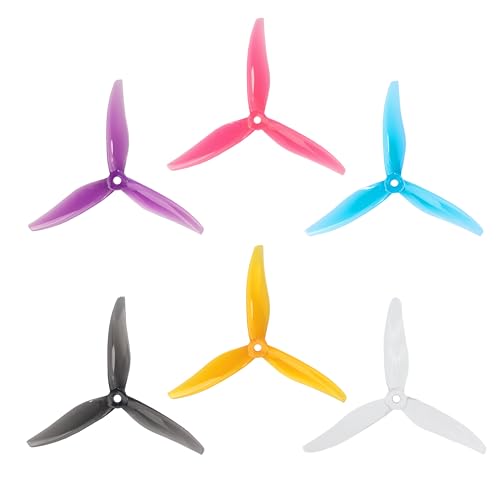 12Pairs Gemfan 5129 3-Blade Propeller Props for Yuki FPV Racing Drone for 2207 2306 FPV brushless Motor