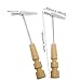 Honbay 2PCS Metal Kalimba Tuning Hammers Thumb Piano Tuning Hammers with Plastic Handle Instrument Accessory for Percussion Instrument Tool Accessory (6.3