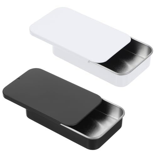 Paquete de 2 fundas portátiles para hilo dental, mini caja de hilo dental portátil de viaje, dispensador de palillos de dientes, contenedor de almacenamiento para citas, cenas, hoteles (negro y blanco