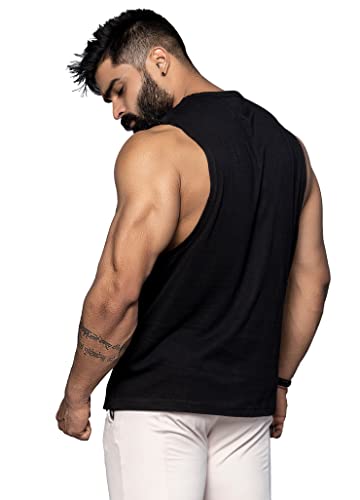 Image of JUARI BE A GENTLEMAN Cotton Regular Fit,Sleeveless, Gym Vest for Men, Set of 3 (Multicolour)