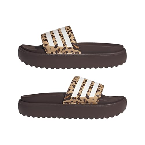 adidas Damen Adilette Platform Slides, Shadow Brown/Cloud White/Magic Beige, 43 EU – Ansicht 6