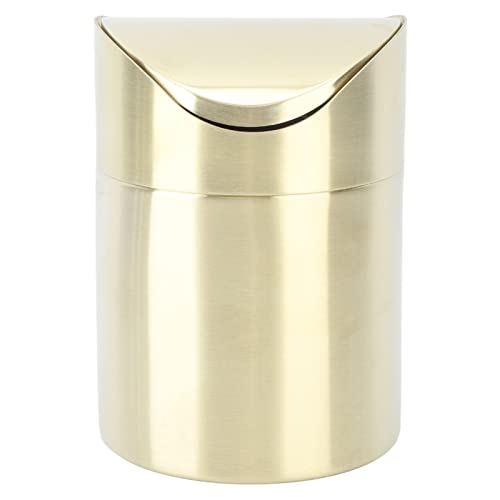 Caneca de Basura Pequeña de Acero Inoxidable para Escritorio miniatura 5