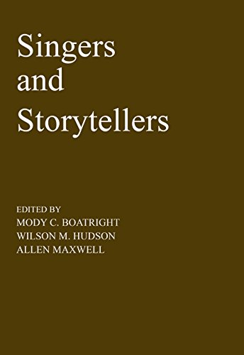 Singers and Storytellers (Texas Folklore Societ... 0870740199 Book Cover