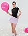 PUMIEY T Shirts for Women Crew Neck Short Sleeve Basic Tops Summer Y2K Crop Tops, Jet Black Medium