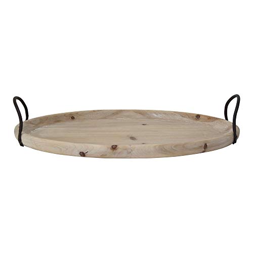 Stratton Home Décor Stratton Home Decor Natural Wood Oval Tray, 18.0 X 3.54 X 12.00 #TOP1