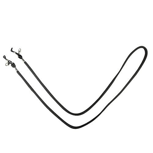 VIVID vision Unisex Adult Fabric Eyeglass Holder Strap Cord, New Chain Adjust on Sunglasses, Anti-slip Retainer Lanyard String Eyewear Frame, CH-153, Black