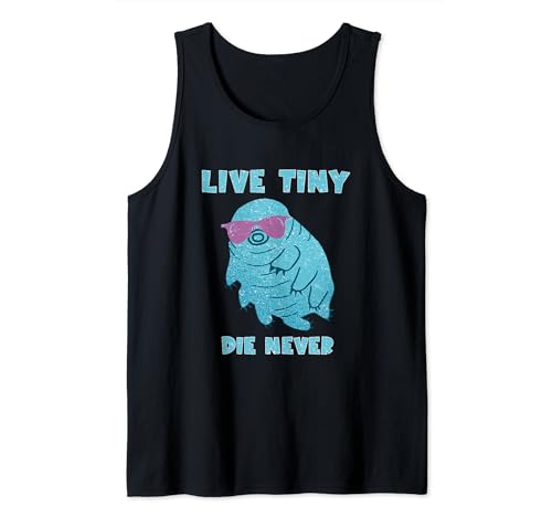 Divertido oso oso de agua microbiológico Live Tiny Die Never Tardigrade Camiseta sin Mangas