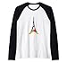 Torre Eiffel Parigi Jigsaw Puzzle autismo Maglia con Maniche Raglan