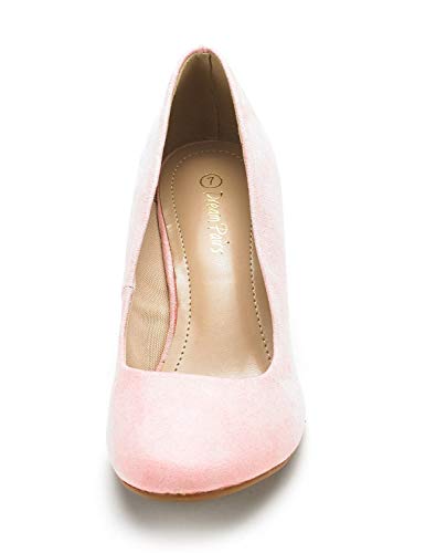Dream Pairs Womens Suede Bridal Wedding Low Heel Pump Shoes, Luvly-Pink-Suede - 11 (Luvly) #TOP4