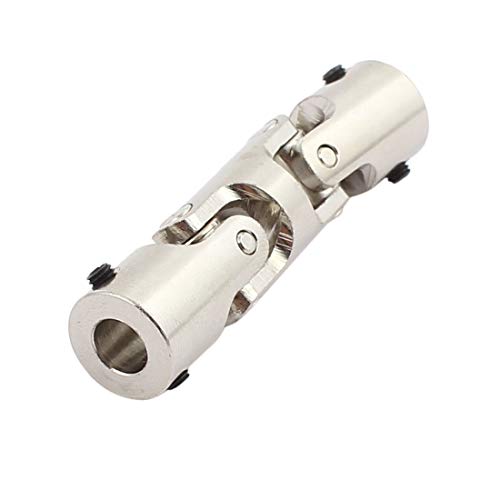 Aexit 6.0mm to Electrical equipment 6.0mm Inner Dia Rotatable Universal Metal U Joint Coupler